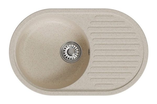 Inset sink with drainer MIXLINE ML-GM16 551929 73x46x20 cm