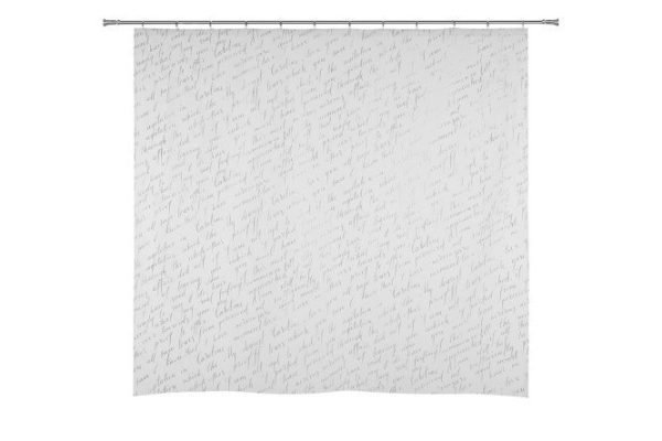 Bathroom curtain Letter PEVA, 180x180 cm