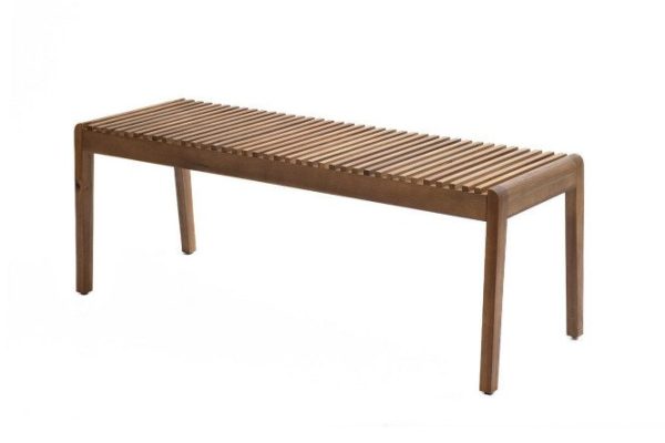 Bench Mona 125x65x45 cm, frame color natural teak