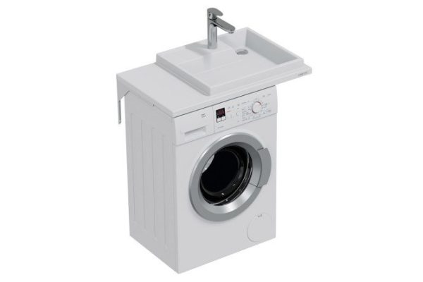 Wall-hung washbasin SANTA Jupiter above the washing machine, right Wall-hung, 80x9x50 cm