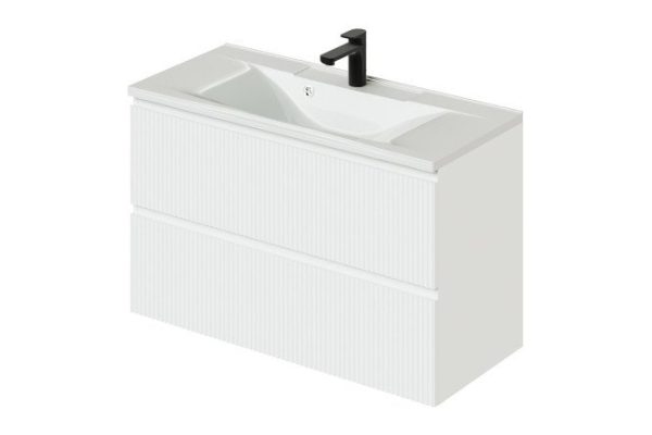 Hanging cabinet Kate 100 98.7 cm, frame color blanzhe, facade blanzhe