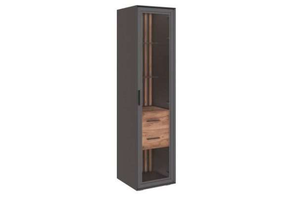Single door cabinet Naples with glass