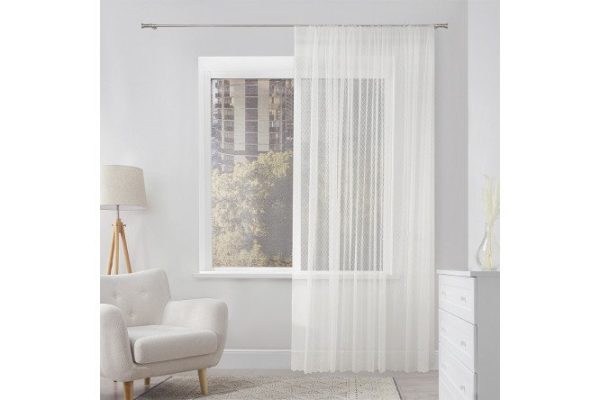 Tulle with ribbon Miamoza SB11977 300x280 cm 300x280 cm, 1 pc.