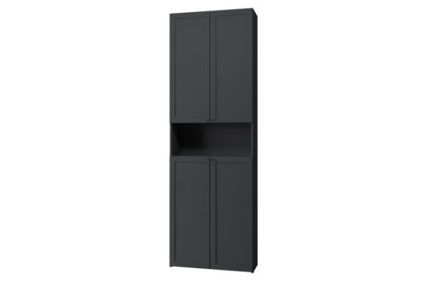 Harris bookcase with solid doors and shelf