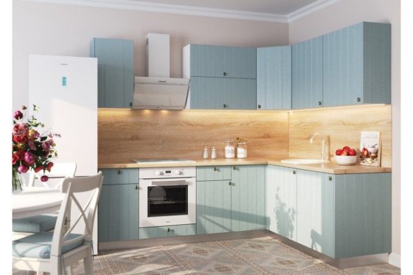 Modular kitchen set Michelle 2.41x1.8 m blue