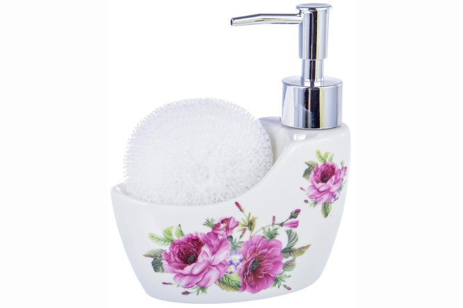 Guterwahl Party time liquid soap container with sponge stand