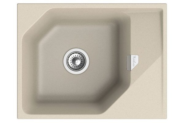 RIVELATO Locus LS-65 mortise sink with drainer 65x50x20 cm