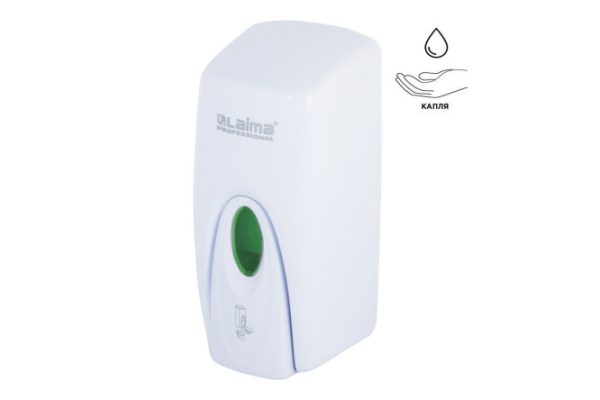 Liquid soap dispenser Professional Original 605782 wall-mounted liquid soap 1000 ml, Plastic, screw fastening