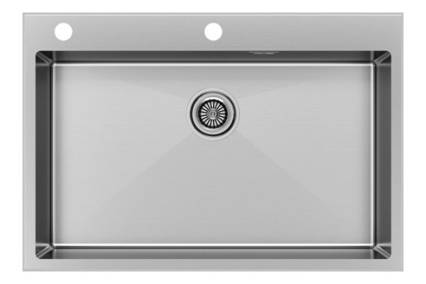 Inset sink PAULMARK Kroner-Edge 75 PM777551-BS 75x51x20 cm