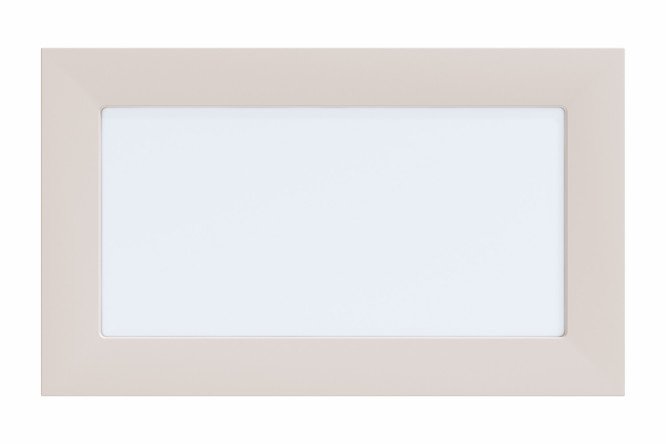 Chloe cabinet front with horizontal opening with glass 59.6x35.6 cm, cashmere color