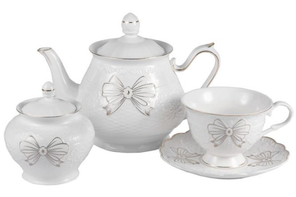 Tea set Grace 6 persons, 14 pcs., Porcelain