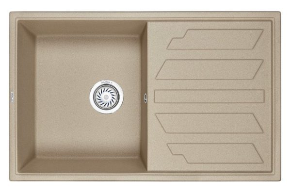 Inset sink with drainer GRANULA Granula 8002 79x50x20 cm