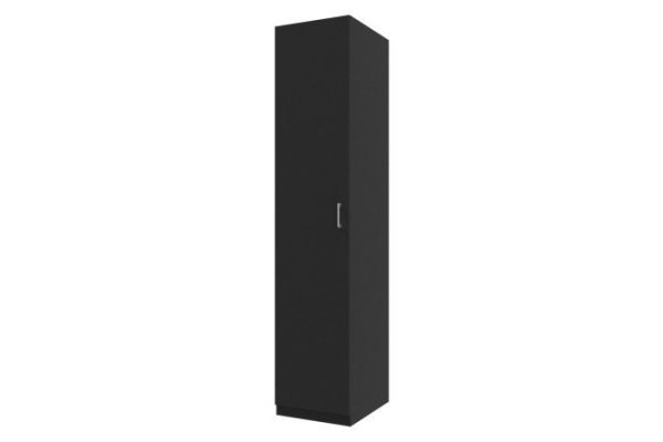 Wardrobe 1-door Oscar Line 50x236 cm black