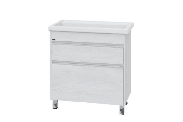 Floor stand SANTA Uran 80 700388 2 drawers 81 cm, light frame color, light facade