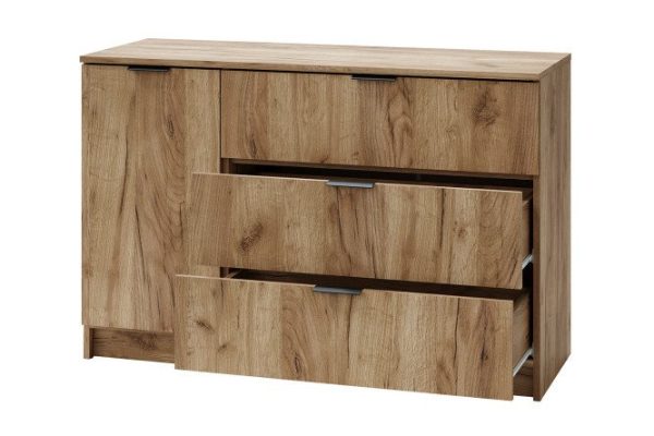 Chest of drawers Loft 1200, tobacco oak