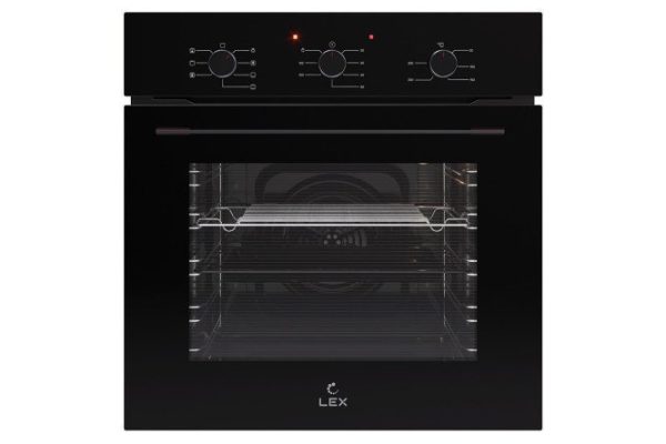 Electric oven LEX EDM 075 BBL, black 59.5x59.5x53 cm