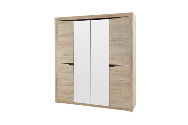 Wardrobe 4-door Sorento oak Boniface 196.5x220x54.5 cm