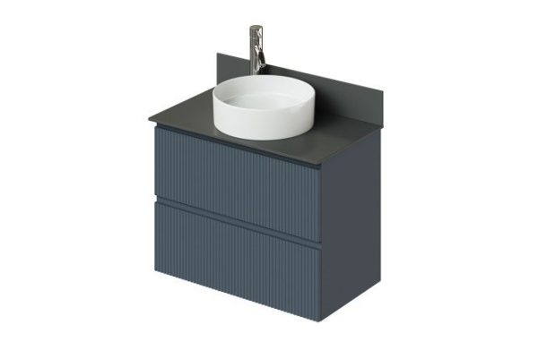 Hanging cabinet Katya 80.5 cm, frame color anthracite, front color anthracite