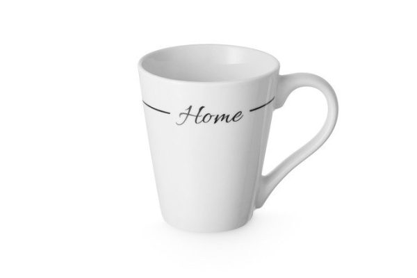 Mug Text 300 ml, Bone china