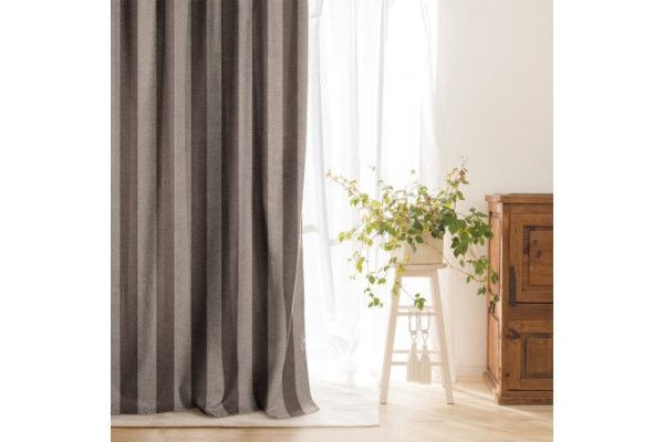 Matting curtain 200x270 cm, zebra-cappuccino color
