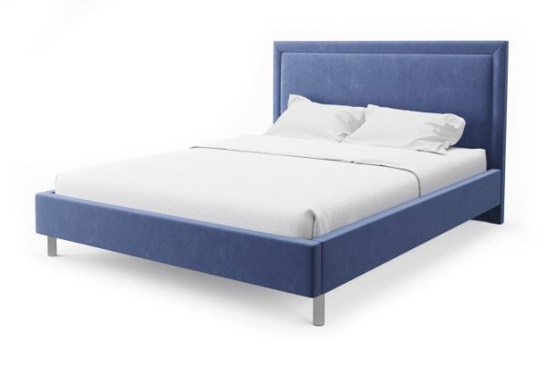 Bed with lifting mechanism Abel color light blue