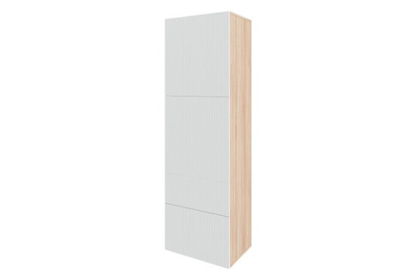 Wardrobe Oscar Amelie 192x60 2 doors and 2 drawers, sonoma oak / talc wave