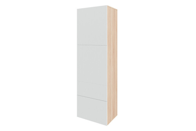 Wardrobe Oscar Amelie 192x60 2 doors and 2 drawers, sonoma oak / talc wave