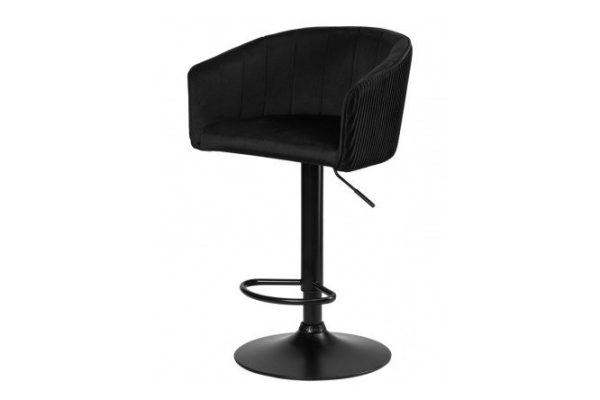 Bar chair DOBRIN Darcy Black 51x86x46 cm, upholstery color black, legs black