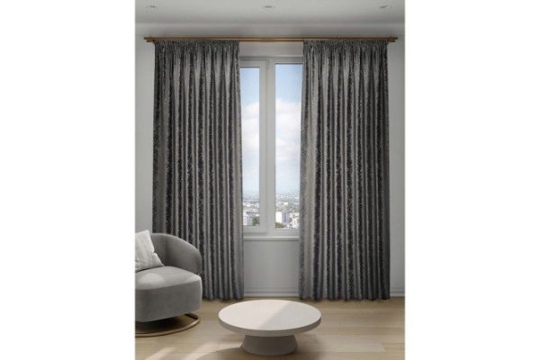 Ribbon curtain Decofest Cameo 200x280 cm, 1 piece, gray