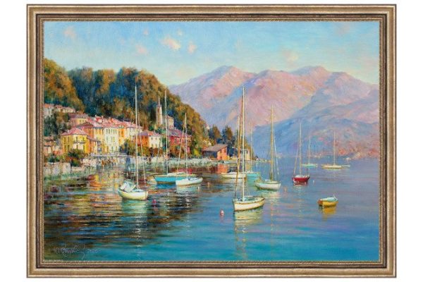 Reproduction in frame Morning light 79x59 cm