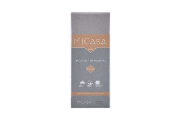 Fitted sheet MICASA Plano Knitwear 90x200 cm