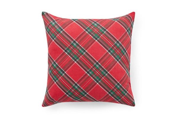 Decorative pillow Red check 40x40 cm
