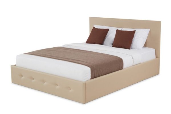 Bed with lifting mechanism Chicago color cream 160x200 cm