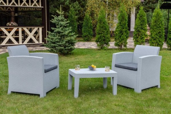Furniture set Lana color light gray