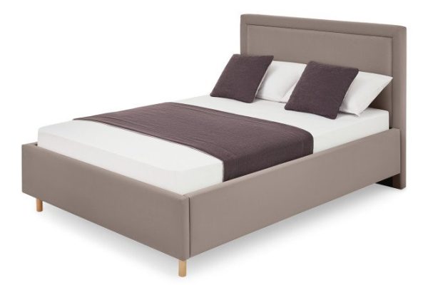 Bed frame Lea gray-beige 180x200 cm