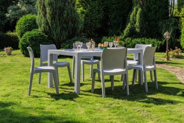 Dining set July color light gray