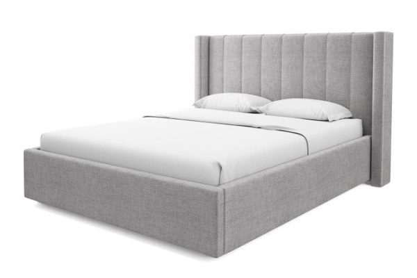 Bed with lifting mechanism Barcelona color gray 180x200 cm