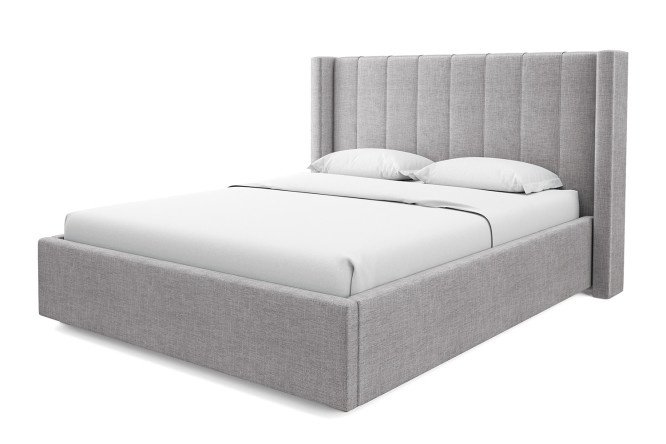 Bed with lifting mechanism Barcelona color gray 180x200 cm