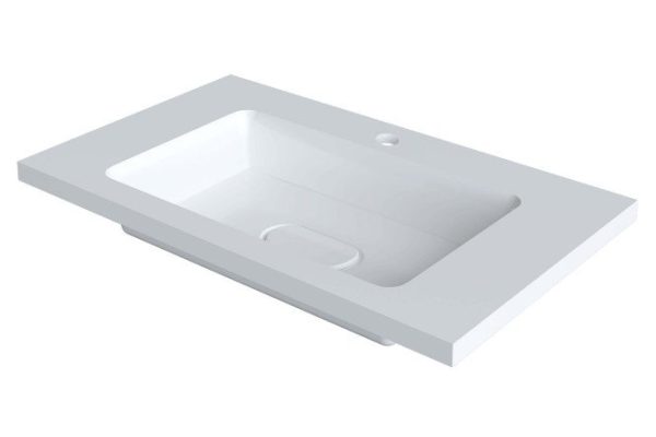 Bathroom sink Modul 2911020340 Semi-built-in, 80x13.3x45 cm