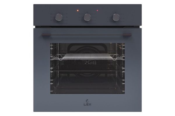 Electric oven LEX EDM 075 GR, gray 59.5x59.5x53 cm