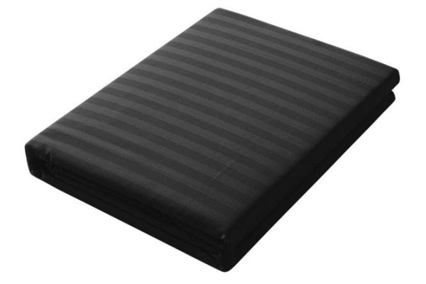 Duvet cover Stripe Premium Black Stripe-satin 180x215 cm, 2 sleepers