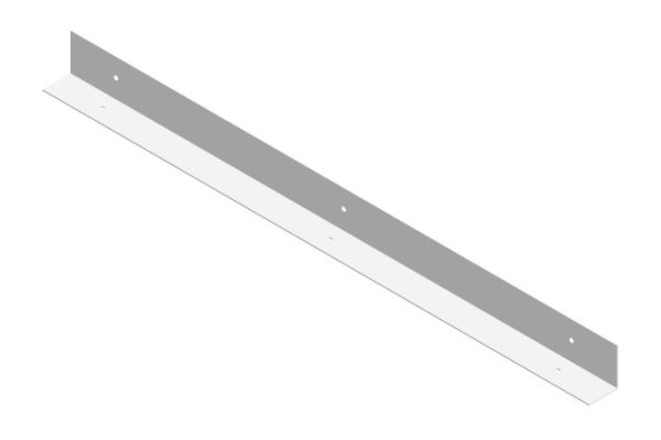 Bracket for fastening the tabletop to the wall P27867 white moiré