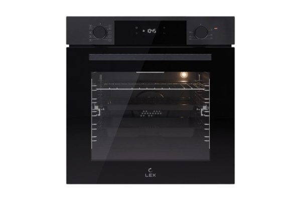Electric oven LEX EDP 610 DX, black, stainless steel 59.5x59.5x54.3 cm