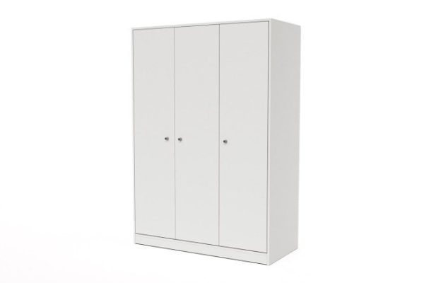 Hinged wardrobe Lastra 117x176x55 cm, white