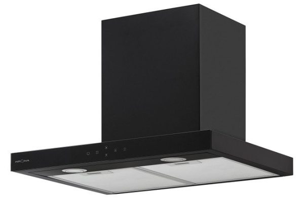 Hood KRONAsteel Krhd235 ONYX 600 GLASS BLACK S, black, black, 60x44.7x48.5 cm