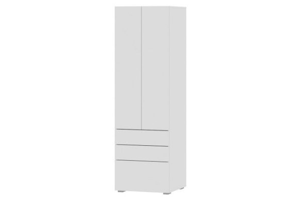 Children's wardrobe Oscar Line mini white 60x194x56.6 cm
