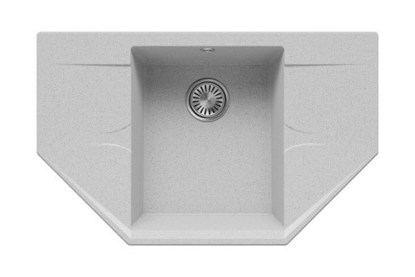 Inset sink with drainer Riff-800 80x50x20 cm