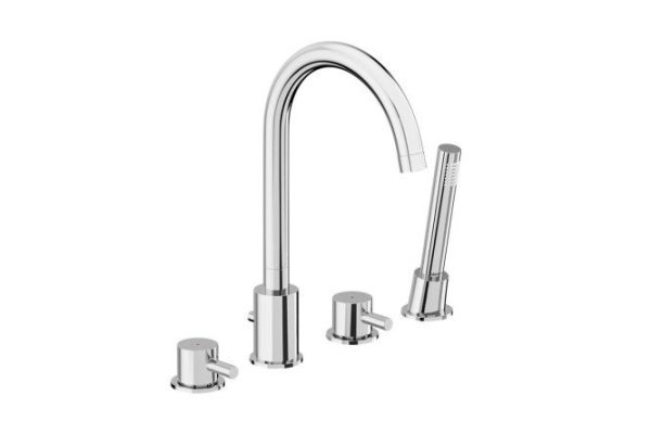 Bath and shower mixer Scandinavian Pure 360400000 4-section