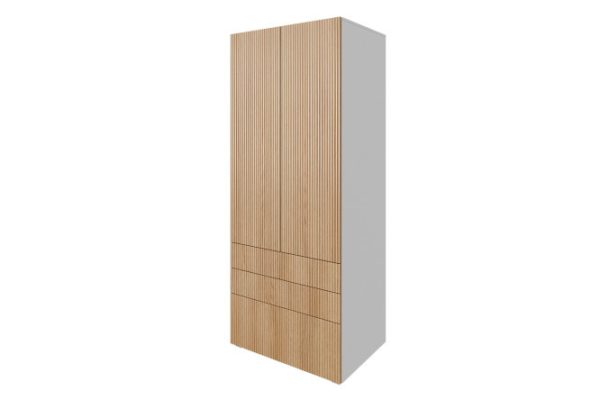 Wardrobe with 3 drawers Oscar Amelie 80x194x55 cm
