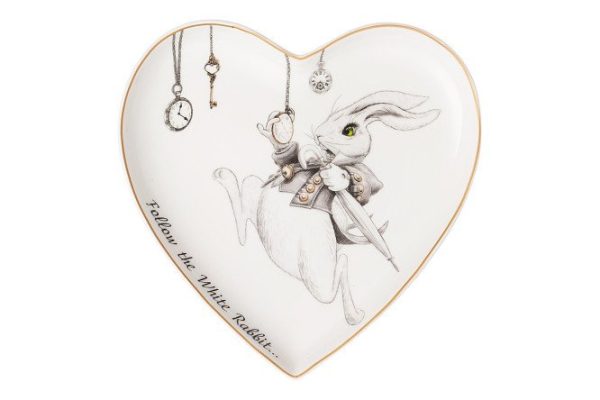 Plate Lefard Wonderland Heart Porcelain